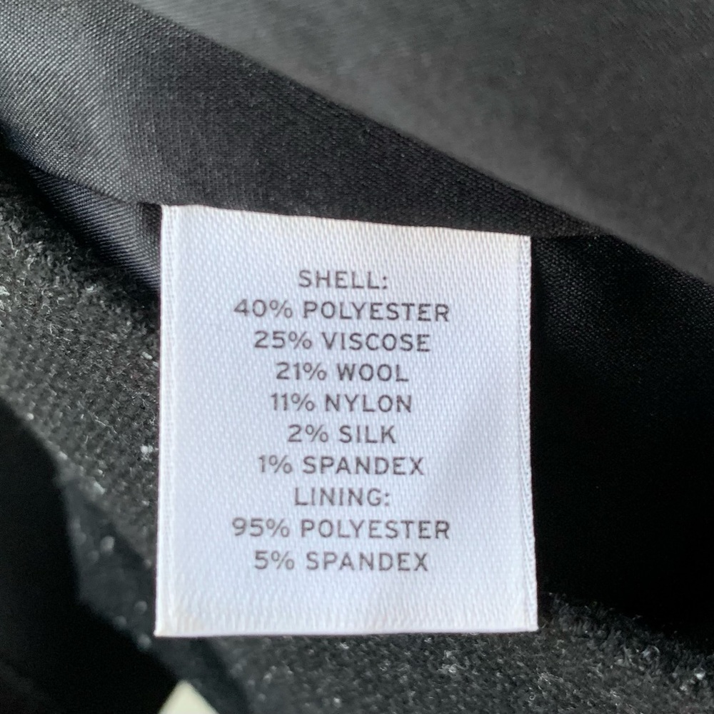 •Halogen• Taylor Fit Black Dress Pants Flecked with Gray - Size 8 - Picture 6 of 7